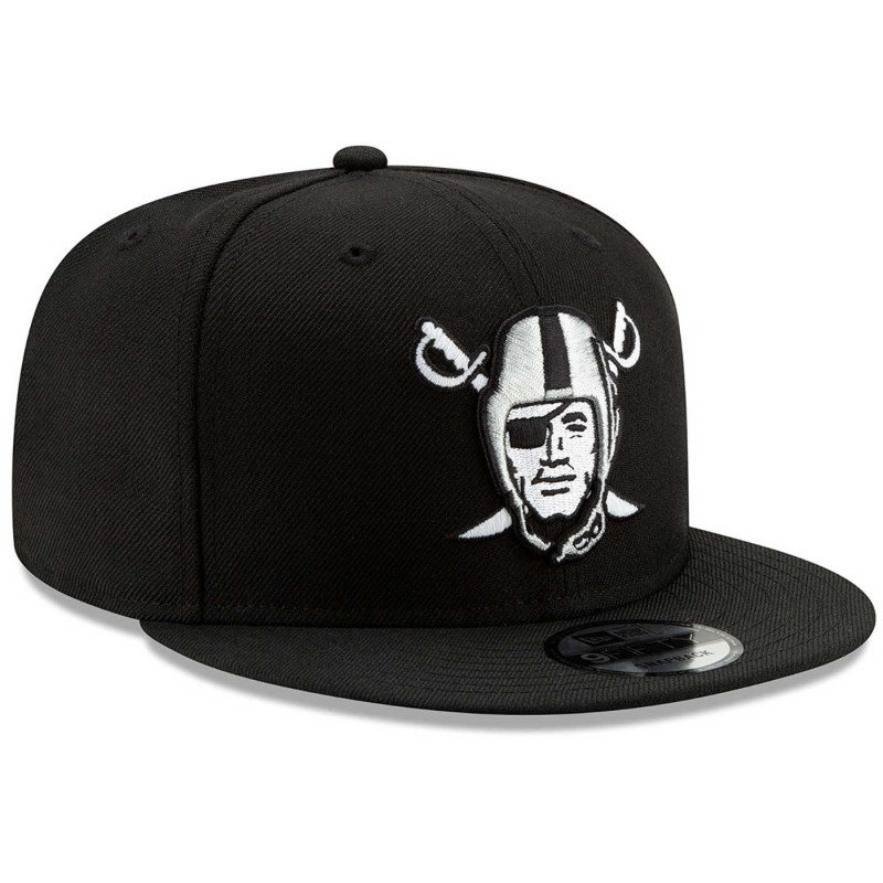 NEW ERA RAIDERS 9FIFTY PIRATE LOGO BLACK CAP