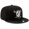NEW ERA RAIDERS 9FIFTY PIRATE LOGO BLACK CAP