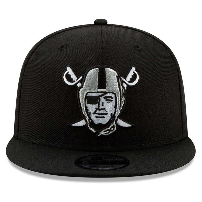 NEW ERA RAIDERS 9FIFTY PIRATE LOGO BLACK CAP
