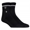 YOUTH RAIDERS BLACK DOUBLE STRIPE KNIT QUARTER ANKLE SOCKS