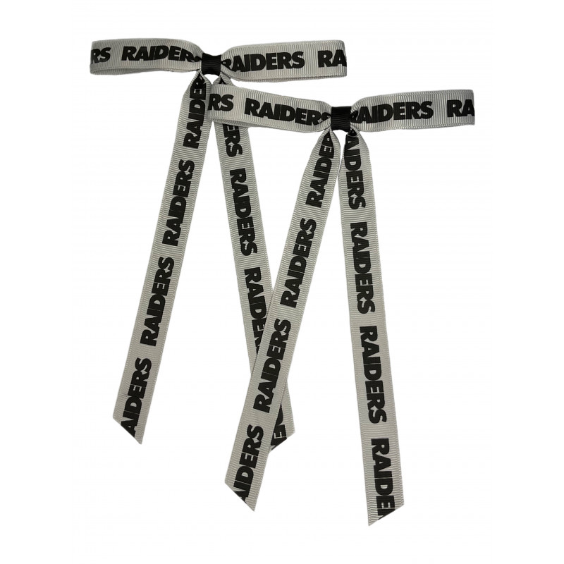 RAIDERS MINI CHEER BOW PAIR TWO PACK