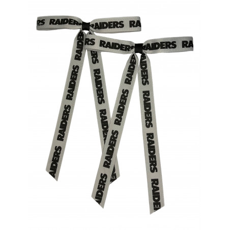RAIDERS MINI CHEER BOW PAIR TWO PACK