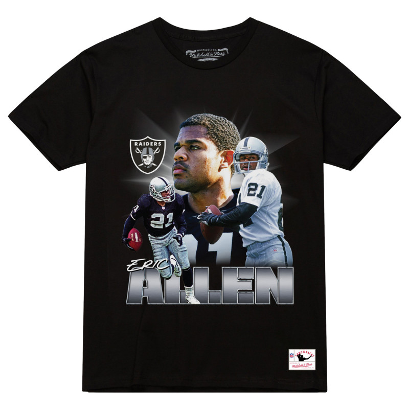 MITCHELL & NESS RAIDERS ERIC ALLEN HALL OF FAME COLLAGE TEE