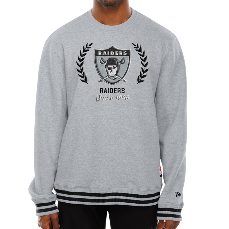 New Era Raiders Throwback Crewneck Sweatshirt | Official Raiders Crewneck Sweatshirt Sale