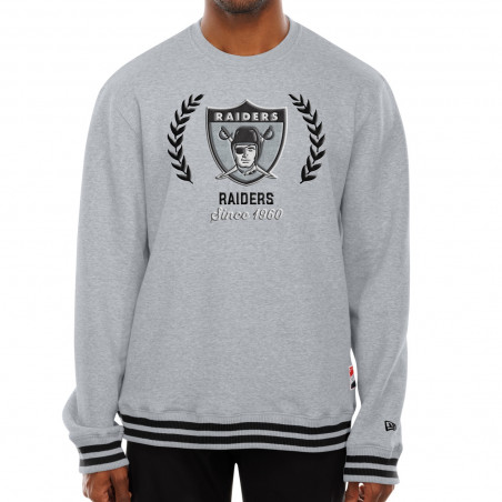 NEW ERA RAIDERS THROWBACK CREWNECK SWEATSHIRT