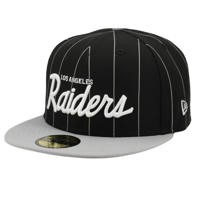 NEW ERA 59FIFTY LOS ANGELES RAIDERS PINSTRIPE CAP