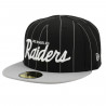 NEW ERA 59FIFTY LOS ANGELES RAIDERS PINSTRIPE CAP
