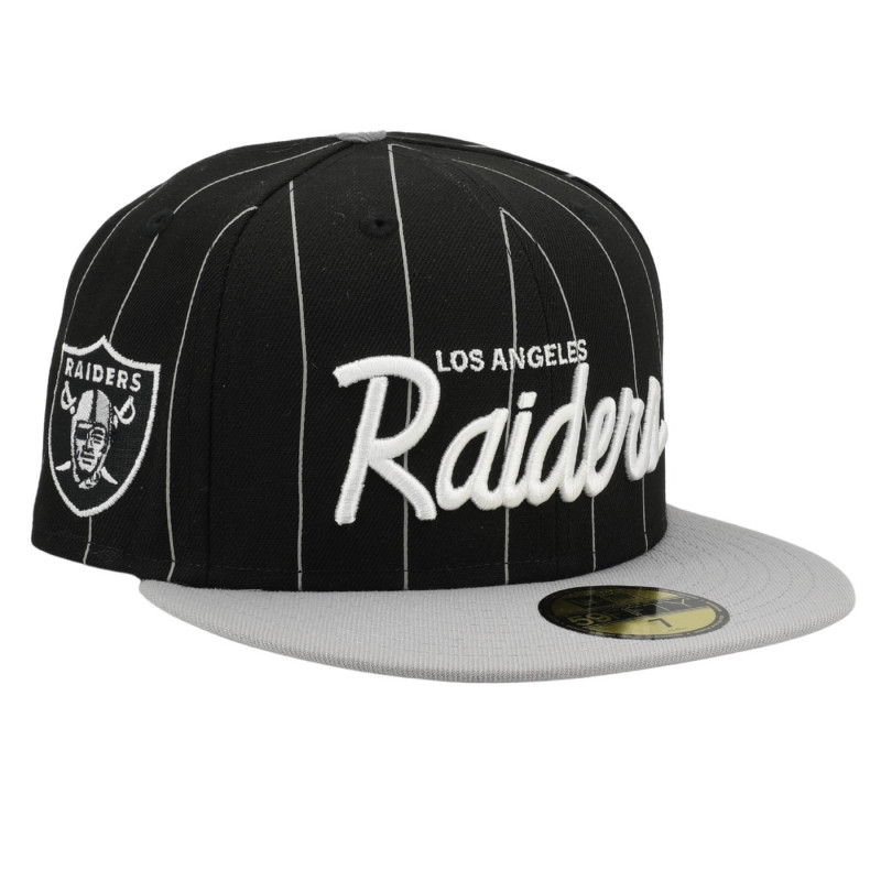 NEW ERA 59FIFTY LOS ANGELES RAIDERS PINSTRIPE CAP