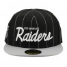 NEW ERA LOS ANGELES RAIDERS 59FIFTY PINSTRIPE CAP