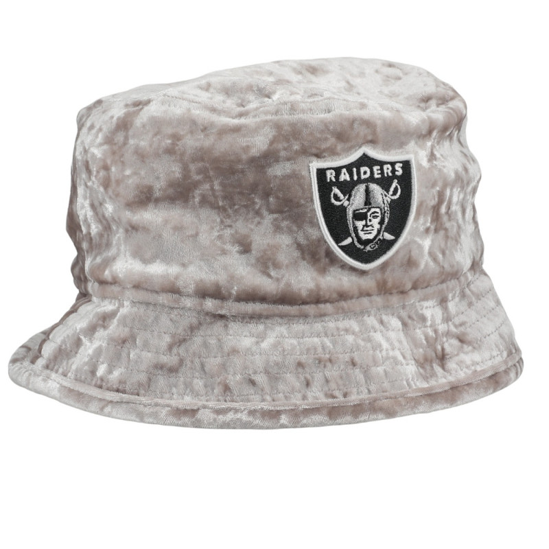 NEW ERA WOMENS RAIDERS VELVET BUCKET HAT