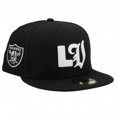 NEW ERA 59FIFTY LV RAIDERS CHAINSTITCH CAP