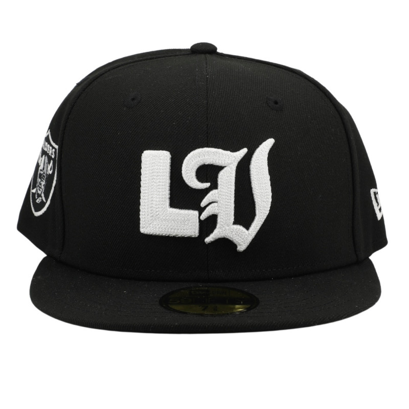 NEW ERA 59FIFTY LV RAIDERS CHAINSTITCH CAP