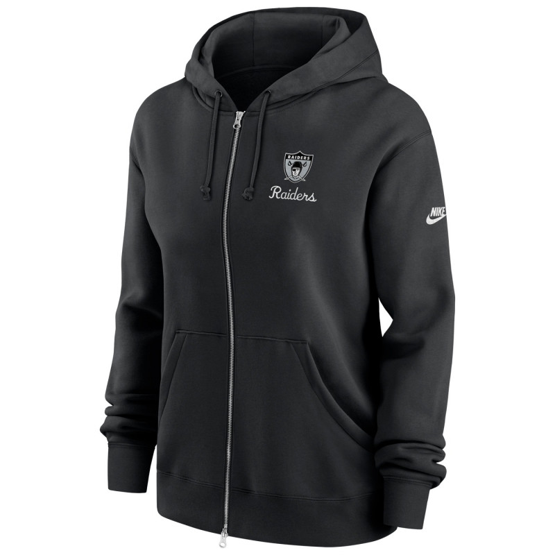 NIKE WOMENS RAIDERS PHOENIX REWIND FULL-ZIP HOODIE