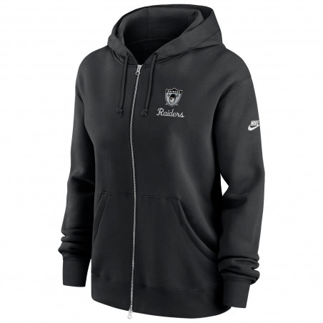 NIKE WOMENS RAIDERS PHOENIX REWIND FULL-ZIP HOODIE