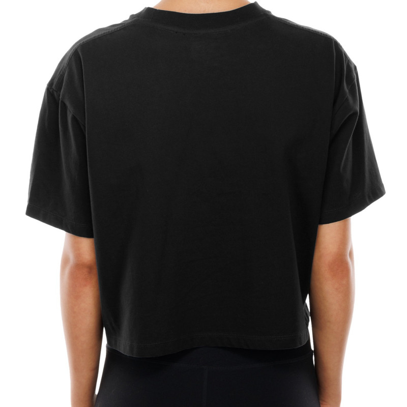 New Era Womens Raiders Sport Night Foil Crop Tee | Official Raiders Womens Tee Sale