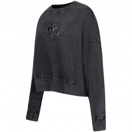 PRO STANDARD WOMENS VINTAGE CRYSTALLINE ENZYME WASH CREWNECK SWEATSHIRT