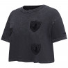 Pro Standard Womens Raiders Vintage Crystalline Enzyme Wash Boxy Tee | Official Raiders Womens Tee Sale