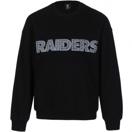 WOMENS RAIDERS CRYSTAL CREWNECK SWEATSHIRT
