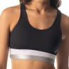 RAIDERETTES BOTTOM STRIPE SPORTS BRA