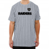 NEW ERA RAIDERS THROWBACK STRIPED TEE