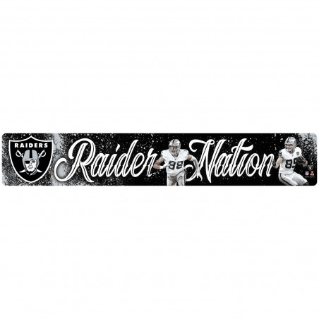 RAIDER NATION METAL WALL DECOR