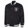 STARTER RAIDERS BLACKOUT VARSITY JACKET