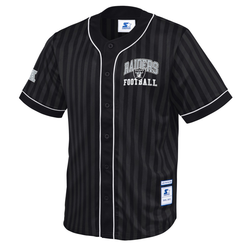 STARTER RAIDERS BATTER SHADOW STRIPE FASHION JERSEY