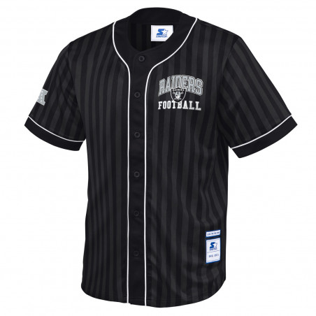 STARTER RAIDERS BATTER SHADOW STRIPE FASHION JERSEY