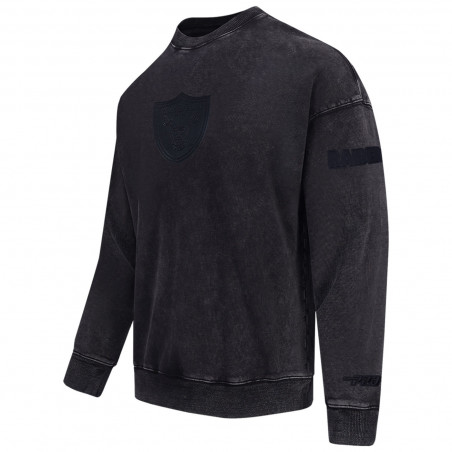 PRO STANDARD RAIDERS VINTAGE VANGUARD ENZYME WASH CREWNECK SWEATSHIRT