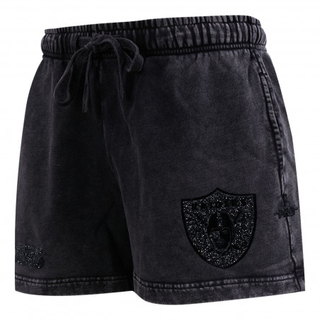 PRO STANDARD RAIDERS WOMENS VINTAGE CRYSTALLINE ENZYME WASH SHORTS