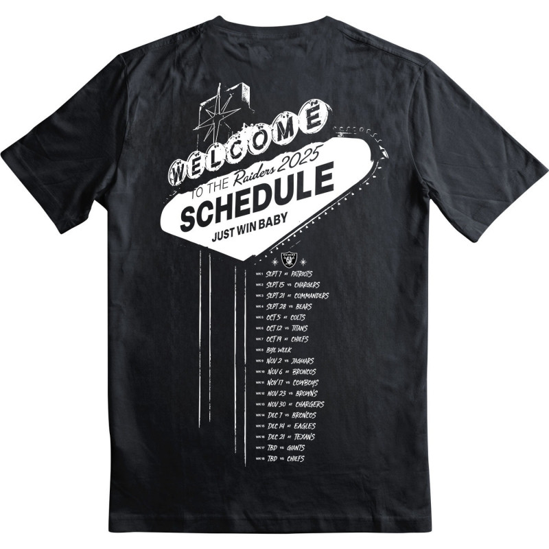 NEW ERA RAIDERS 2025 TOUR TEE