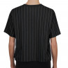 NEW ERA WOMENS RAIDERS SHIELD THROWBACK STRIPED TEE