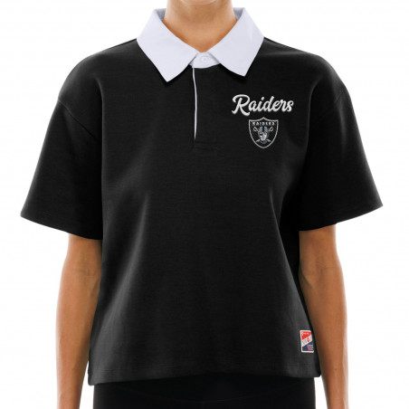 NEW ERA WOMENS RAIDERS THROWBACK POLO