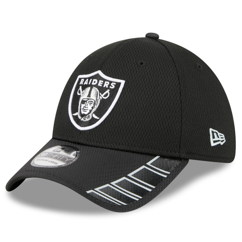 NEW ERA 39THIRTY RAIDERS VISOR HIT CAP