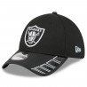NEW ERA 39THIRTY RAIDERS VISOR HIT CAP