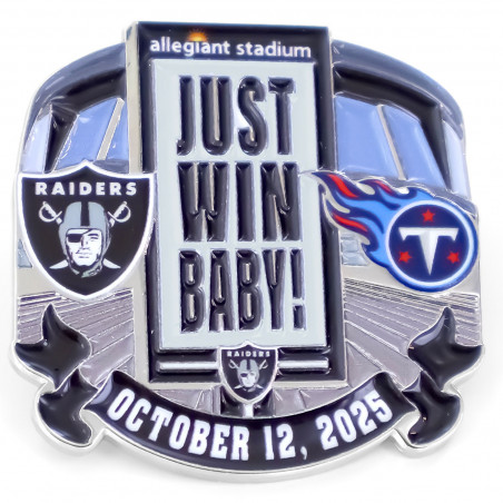 RAIDERS VS. TITANS 2025 GAME DAY PIN
