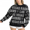 WOMENS LAS VEGAS RAIDERS HYPE ERA RHINESTONE CREWNECK SWEATSHIRT