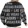 WOMENS LAS VEGAS RAIDERS HYPE ERA RHINESTONE CREWNECK SWEATSHIRT