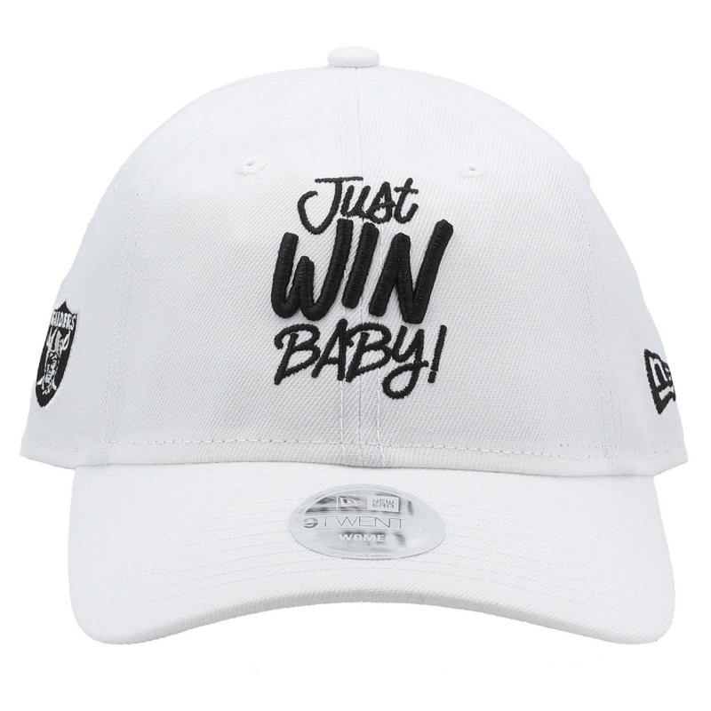 NEW ERA WOMENS RAIDERS 9TWENTY WHITE JUST WIN BABY CAP