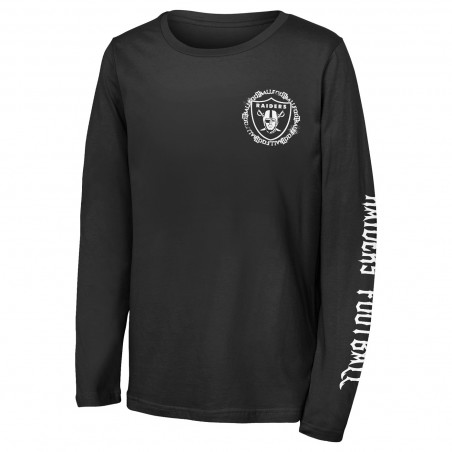 YOUTH LAS VEGAS RAIDERS RUMBLE LONG SLEEVE TEE