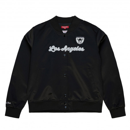 MITCHELL & NESS WOMENS LOS ANGELES RAIDERS SATIN JACKET