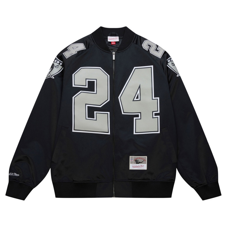 MITCHELL & NESS RAIDERS CHARLES WOODSON SATIN JACKET