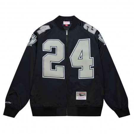 MITCHELL & NESS RAIDERS CHARLES WOODSON SATIN JACKET