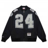 MITCHELL & NESS RAIDERS CHARLES WOODSON SATIN JACKET