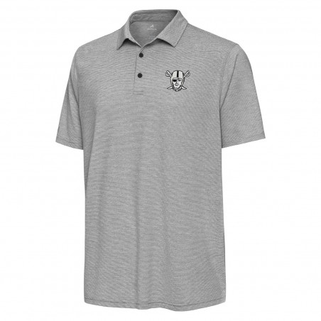 ANTIGUA RAIDERS DISTRESSED STRIPE POLO