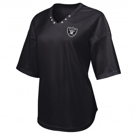 WOMENS RAIDERS KEY PLAN OVERSIZED MESH TEE