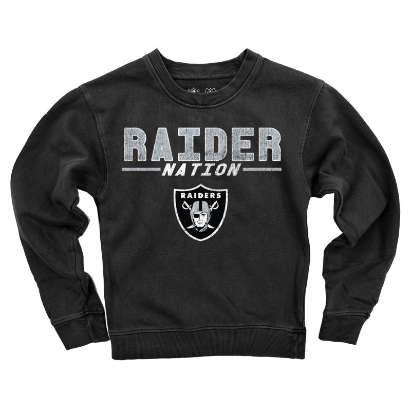 JUVENILE RAIDERS OVERSIZED PIGMENT DYED CREWNECK SWEATSHIRT
