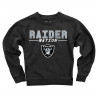 JUVENILE RAIDERS OVERSIZED PIGMENT DYED FLEECE CREWNECK SWEATSHIRT