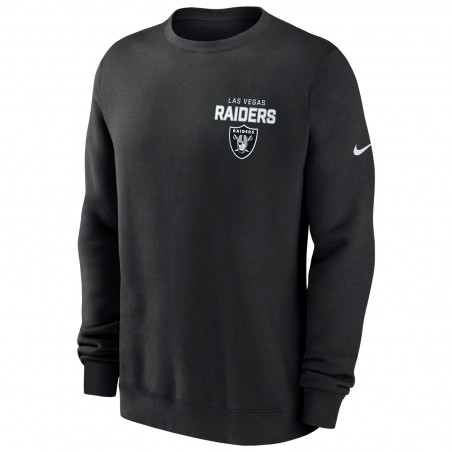 NIKE LAS VEGAS RAIDERS CLUB FLEECE CREWNECK SWEATSHIRT