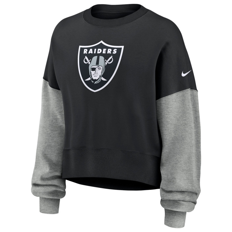 NIKE WOMENS RAIDERS OVERSIZED CREWNECK SWEATSHIRT